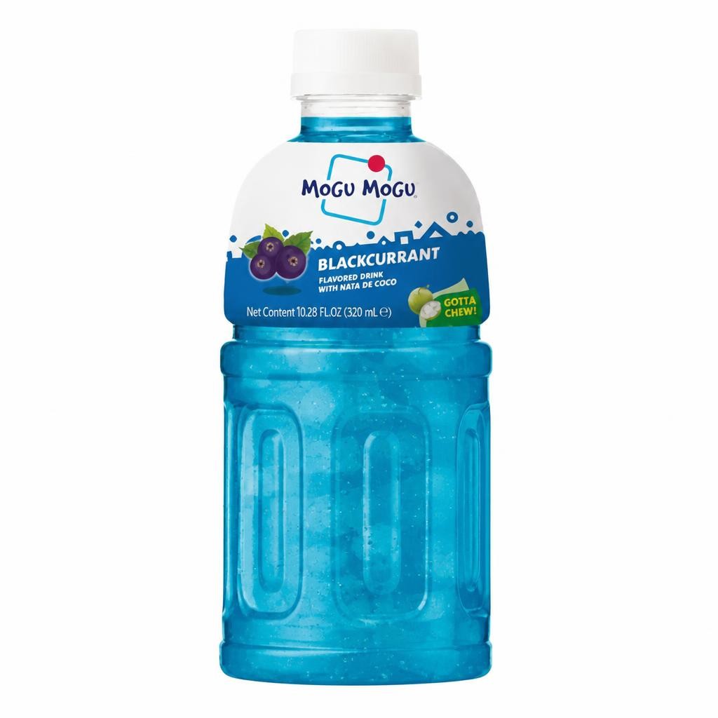 Mogu Mogu Blackcurrant Flavoured Drink with Nata De Coco 320ml