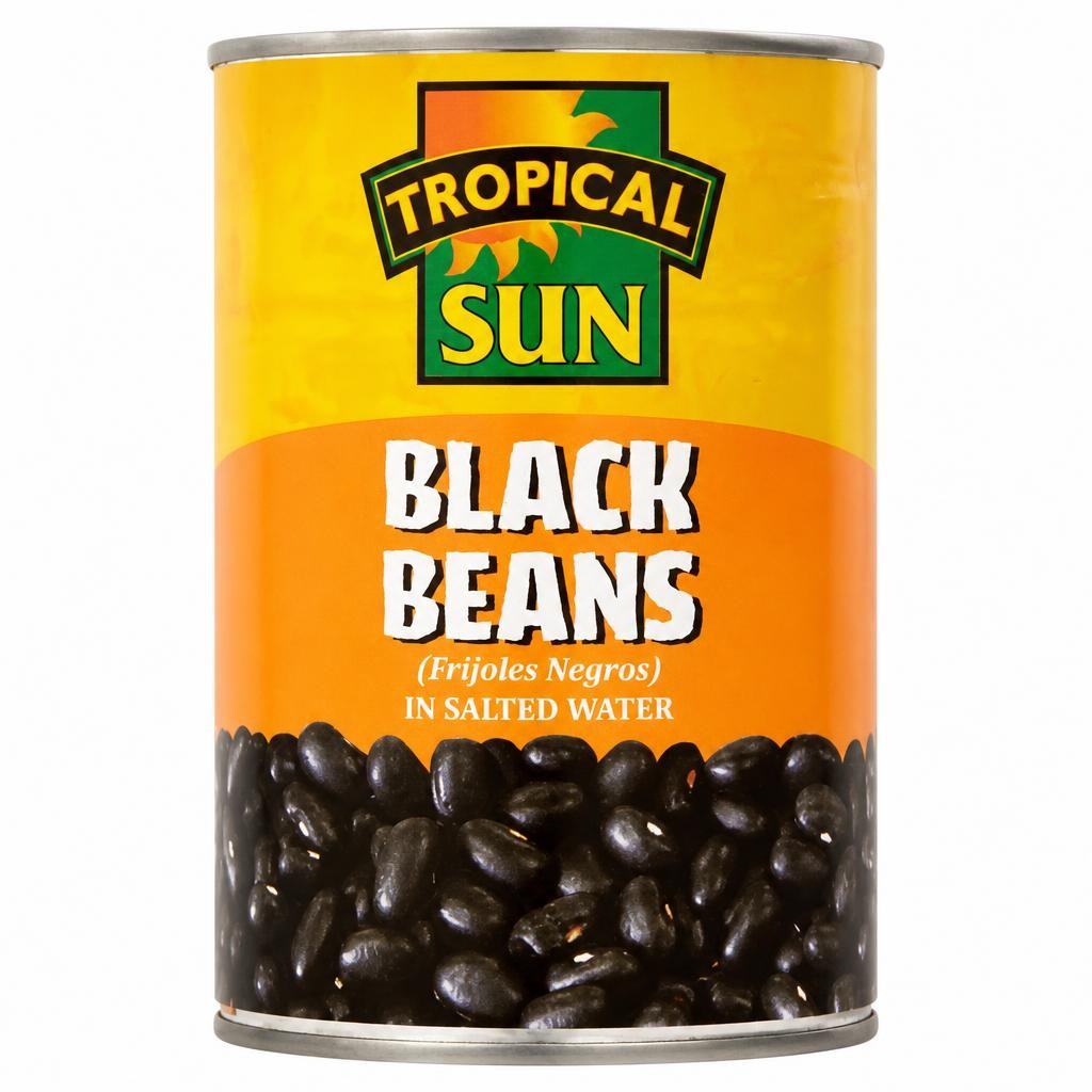 Tropical Sun Black Beans in Salted Water 400g