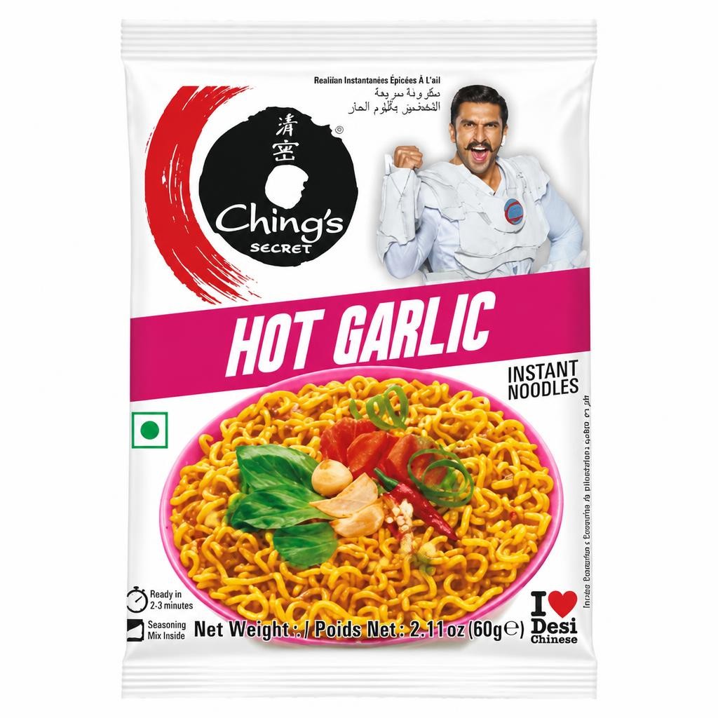 Ching's Secret Hot Garlic Instant Noodles 60g