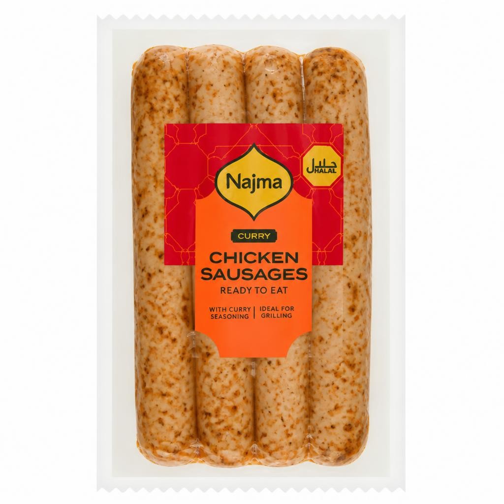 Najma Curry Chicken Sausages 250g
