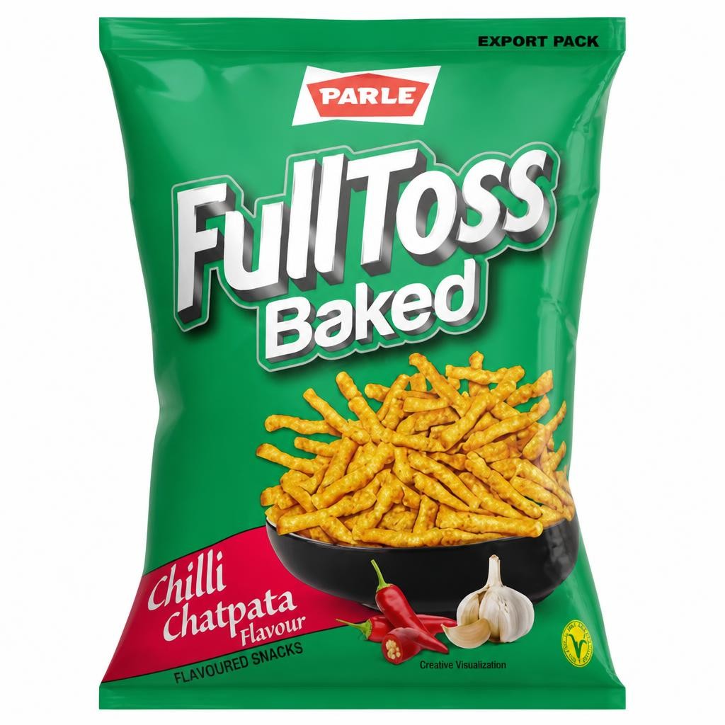 Parle FullToss Baked Chilli Chatpata Flavour Flavored Snacks 52g