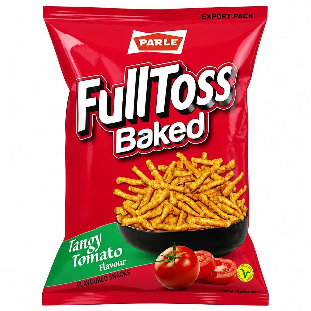 Parle FullToss Baked Tangy Tomato Flavour Flavored Snacks 52g