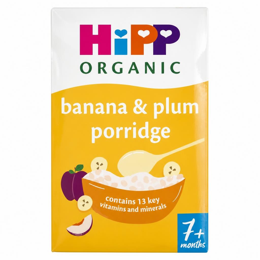 HiPP Banana & Plum Porridge Baby Cereal 7+ Months 200g
