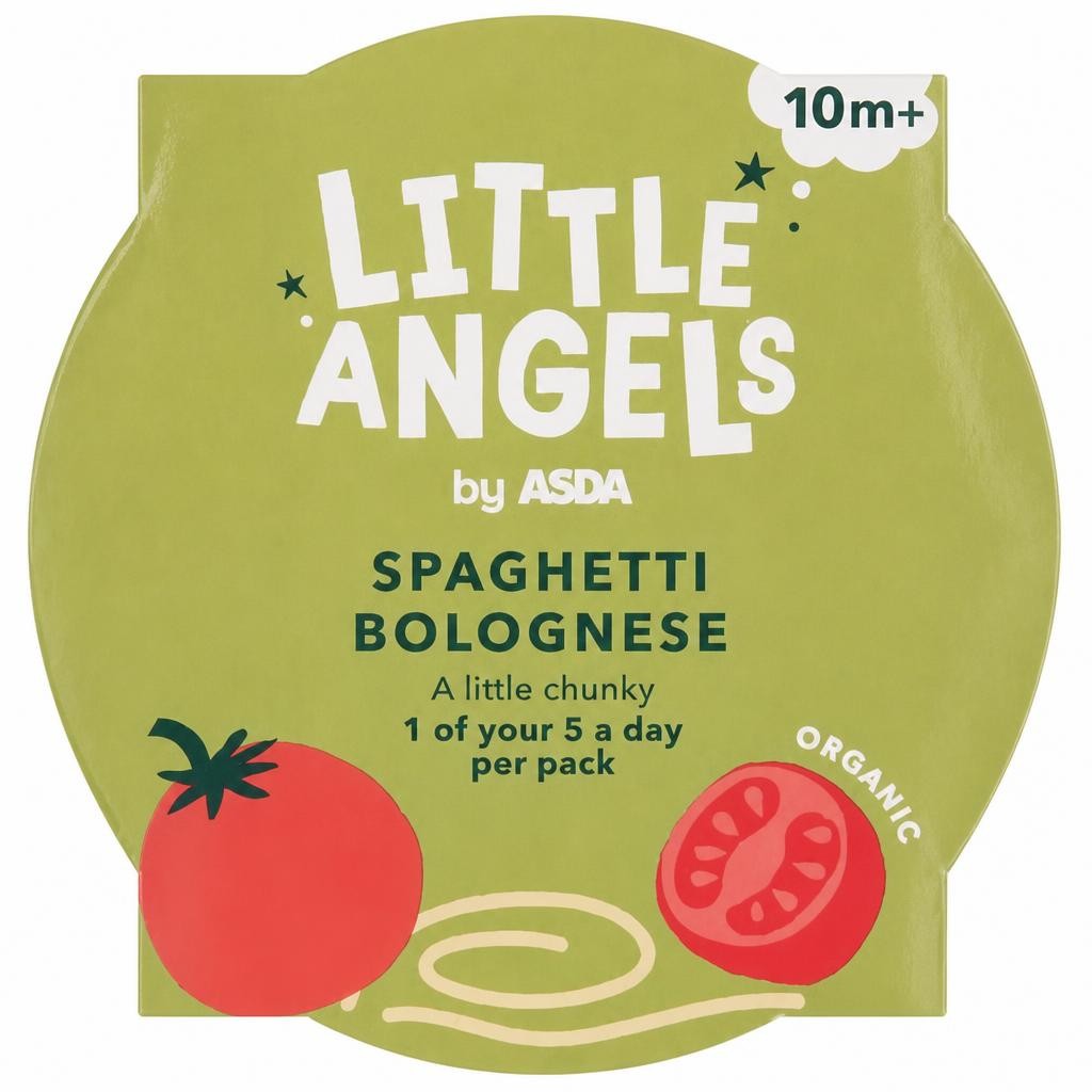LITTLE ANGELS by ASDA Little Angels Organic Spaghetti Bolognese 10+ Months 190g