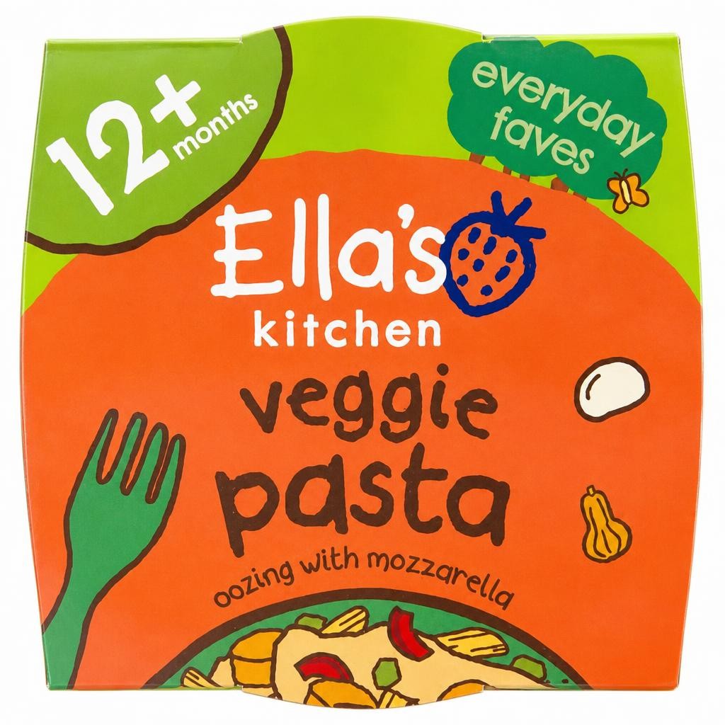 Ella's Kitchen Veggie Pasta Oozing with Mozzarella 12+ Months 200g
