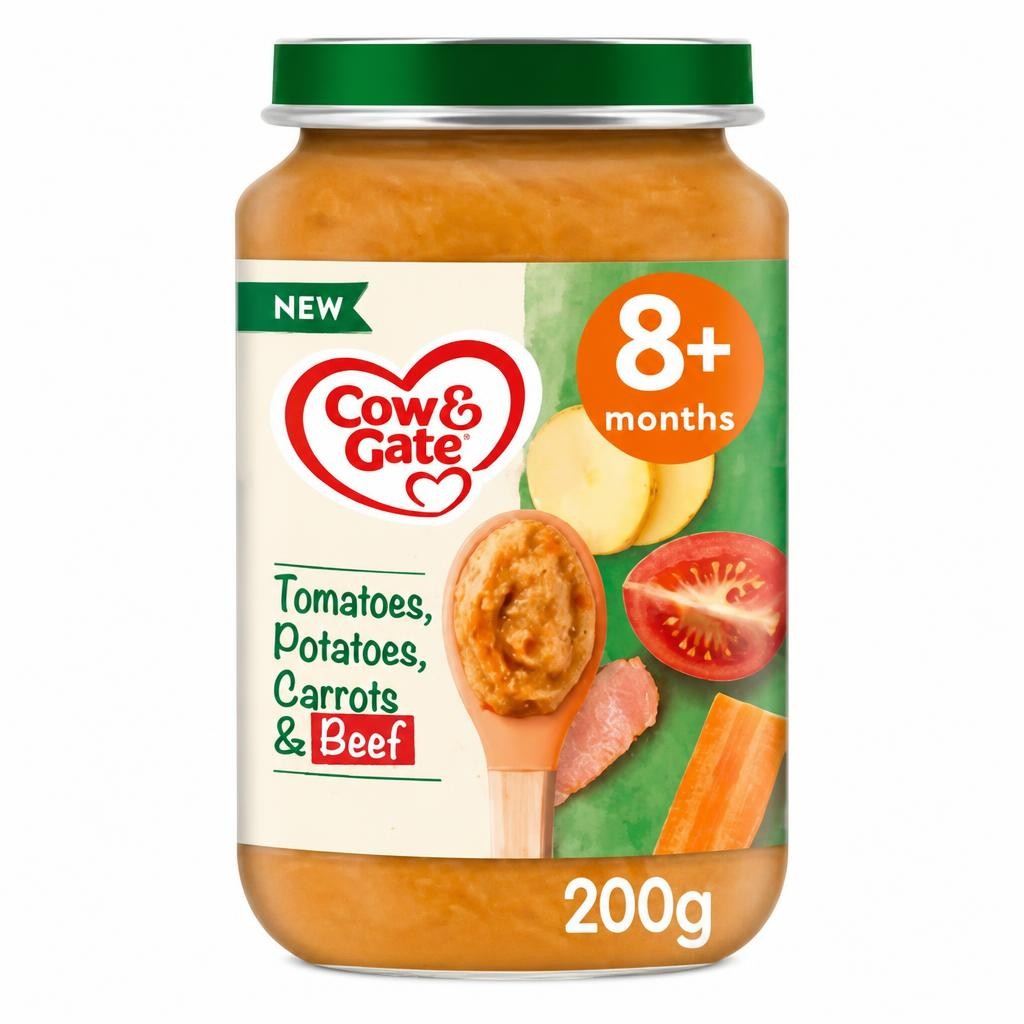 Cow & Gate Tomatoes, Potatoes, Carrots & Beef From 8 Months 200g