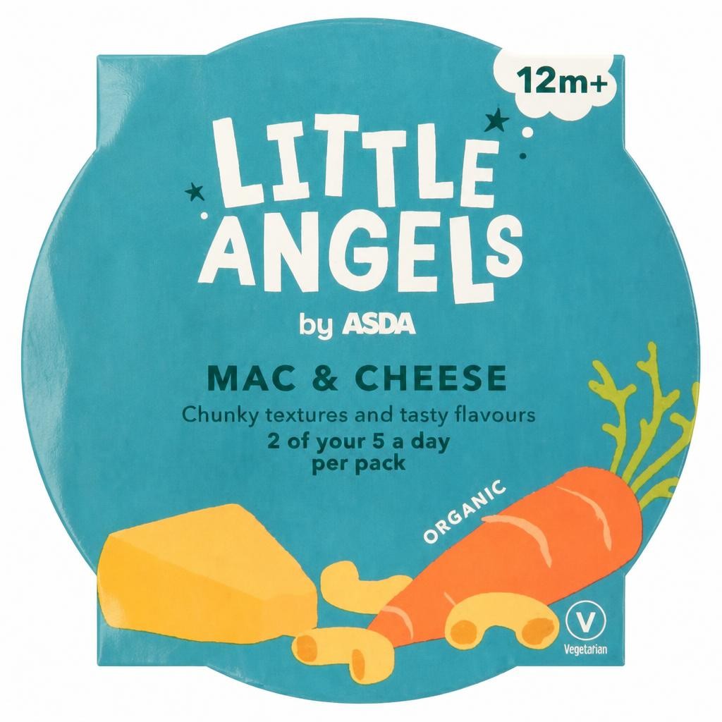 LITTLE ANGELS by ASDA Little Angels Organic Mac & Cheese 12m+ 200g