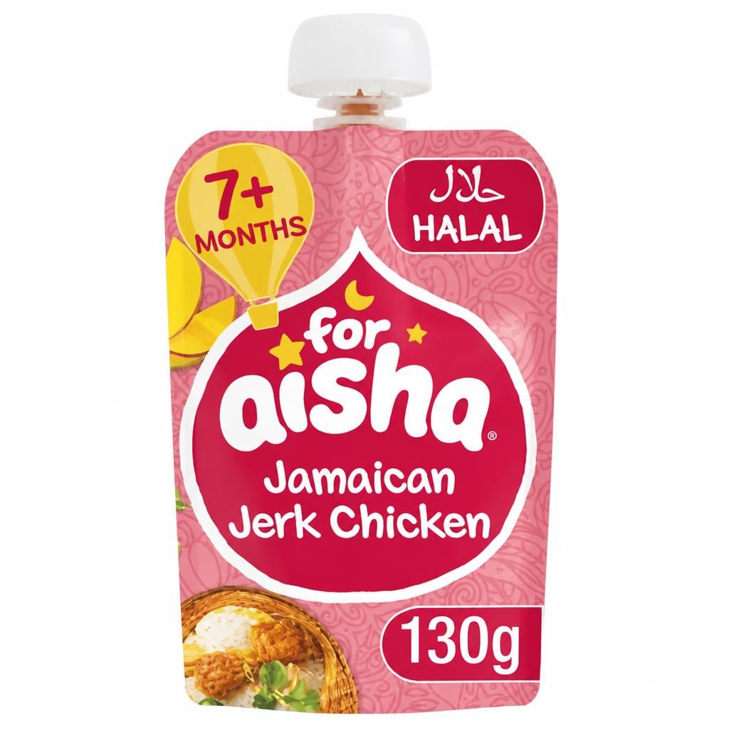 For Aisha Jamaican Jerk Chicken 7+ Months 130g