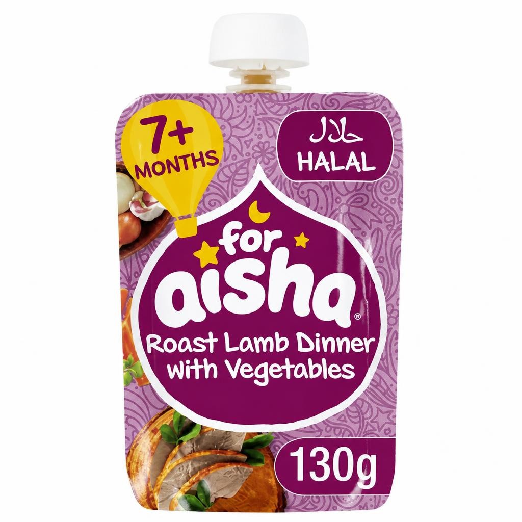 For Aisha Roast Lamb Dinner with Vegetables 7+ Months 130g