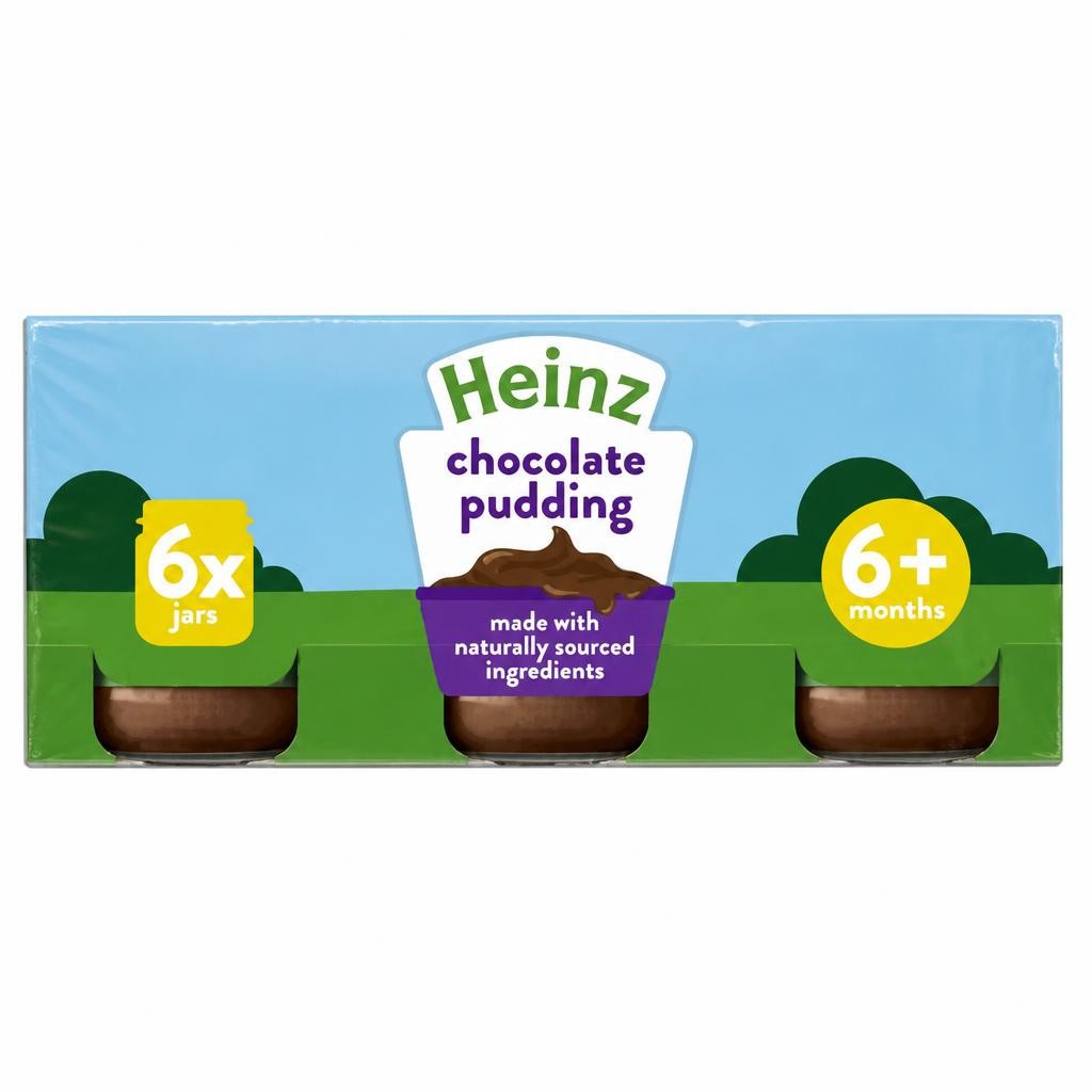 Heinz By Nature Chocolate Pudding 6+ Months 6 x 120g
