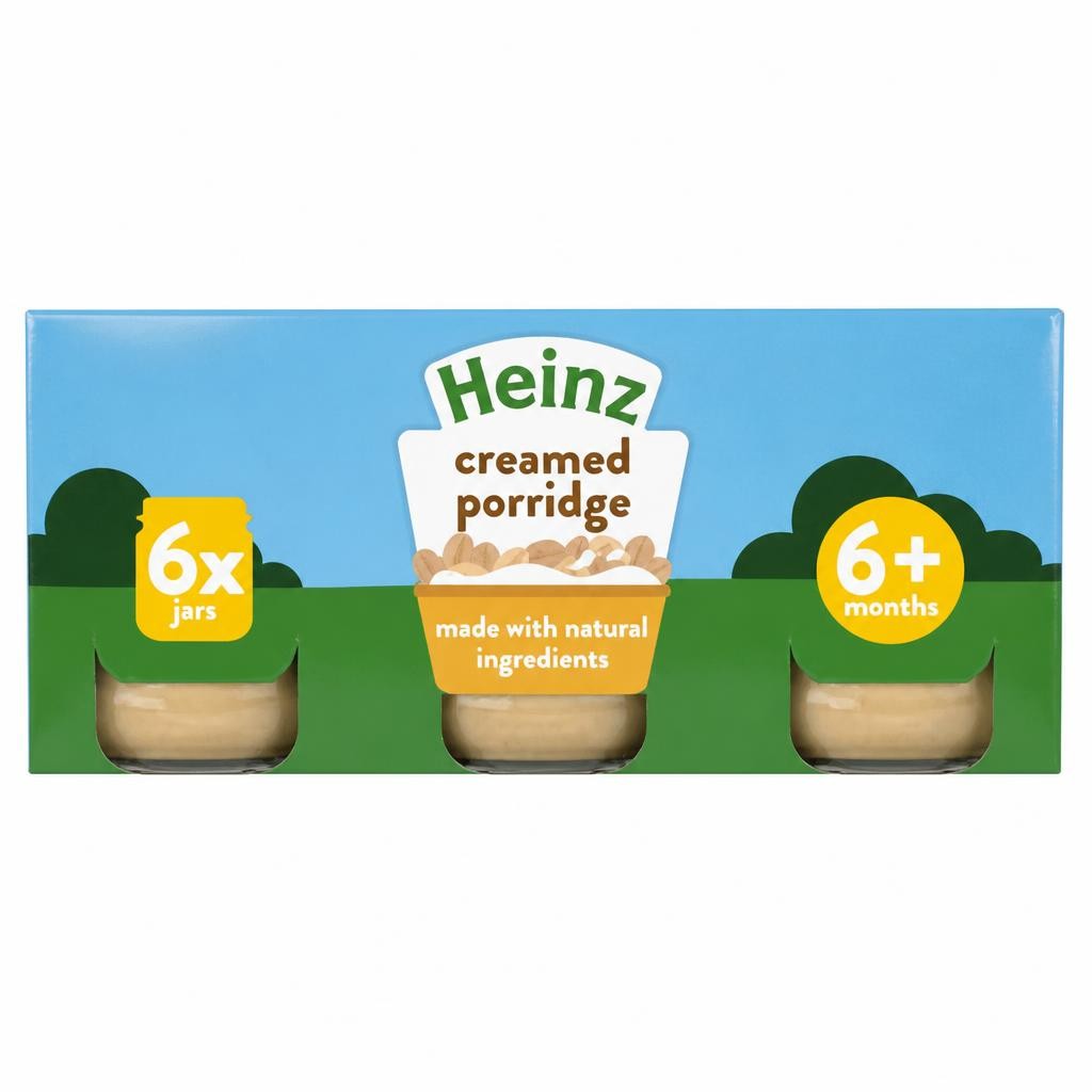 Heinz By Nature Creamed Porridge Baby Food 6+ Months 6 x 120g