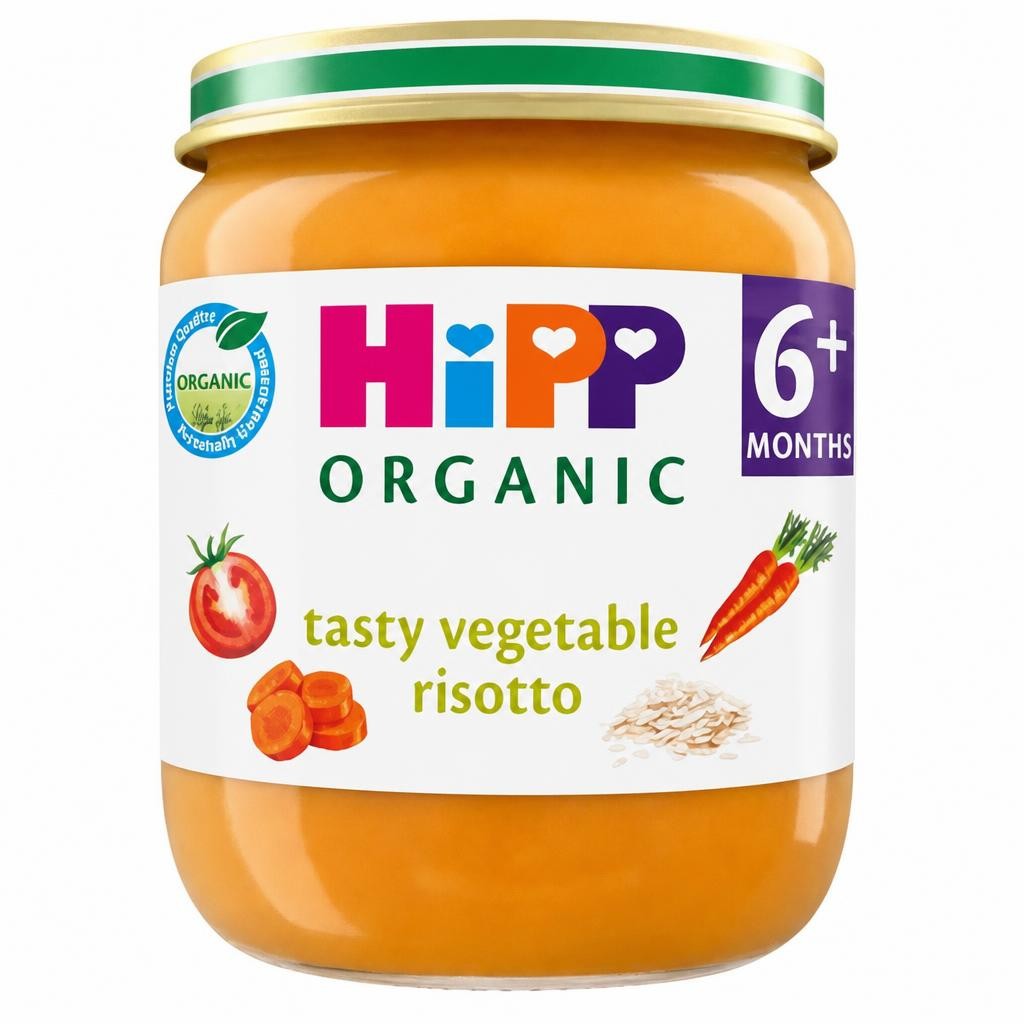 HiPP HiPP Organic Tasty Vegetable Risotto Food Jar 6+ Months 125g
