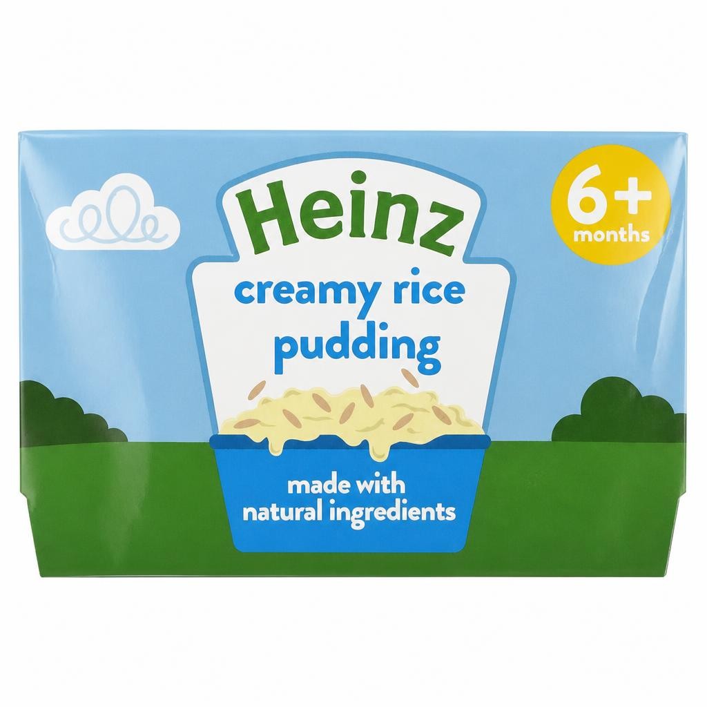 Heinz Creamy Rice Pudding Pots 6+ Months 4 x 100g Baby Food