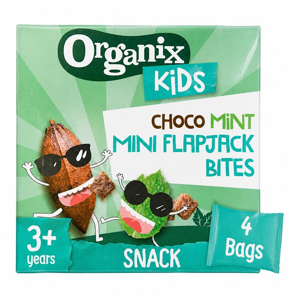 Organix Kids 4 Cool Choco Mint Mini Flapjack Bites