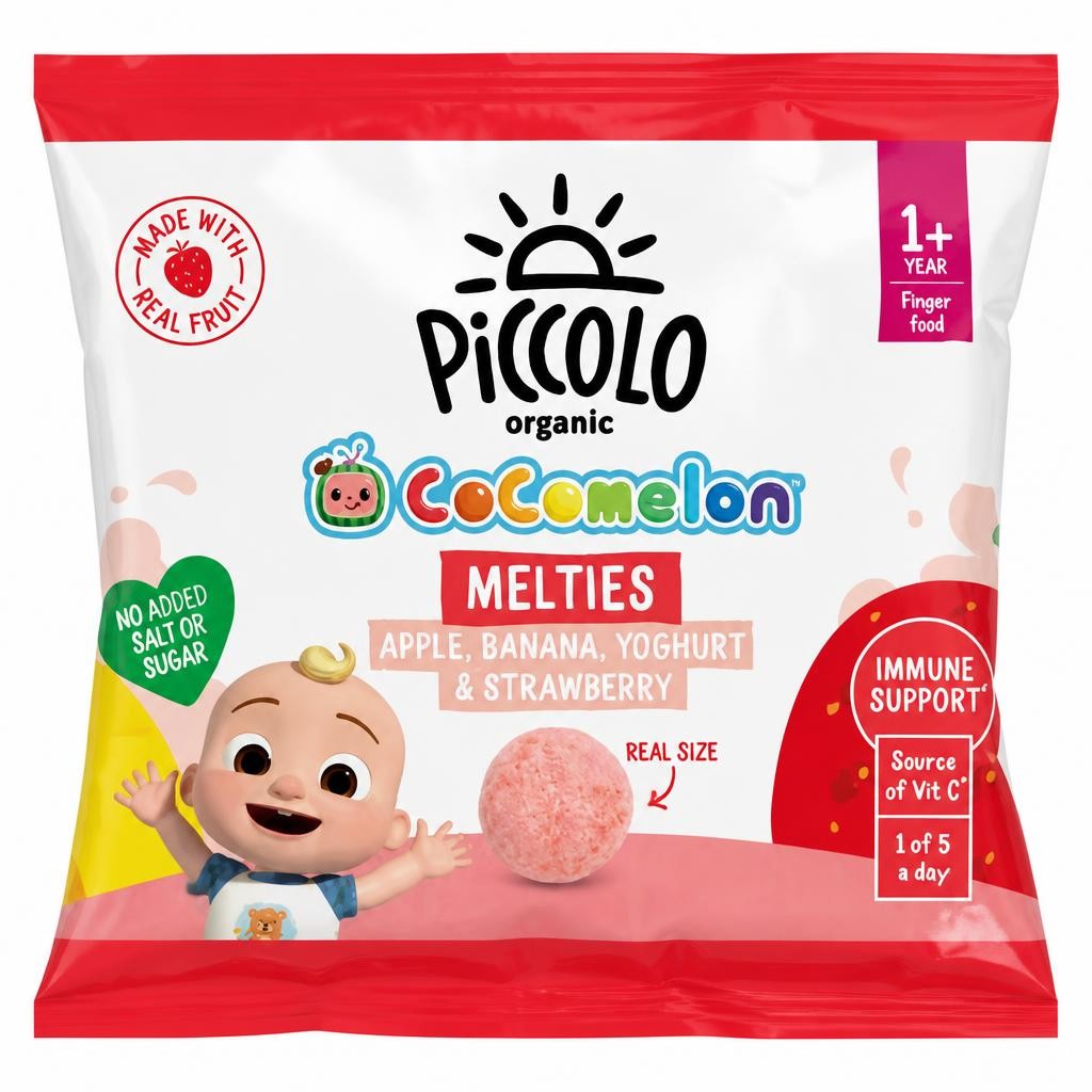 Piccolo Melties Apple, Banana, Yoghurt & Strawberry 1+ Year 6g