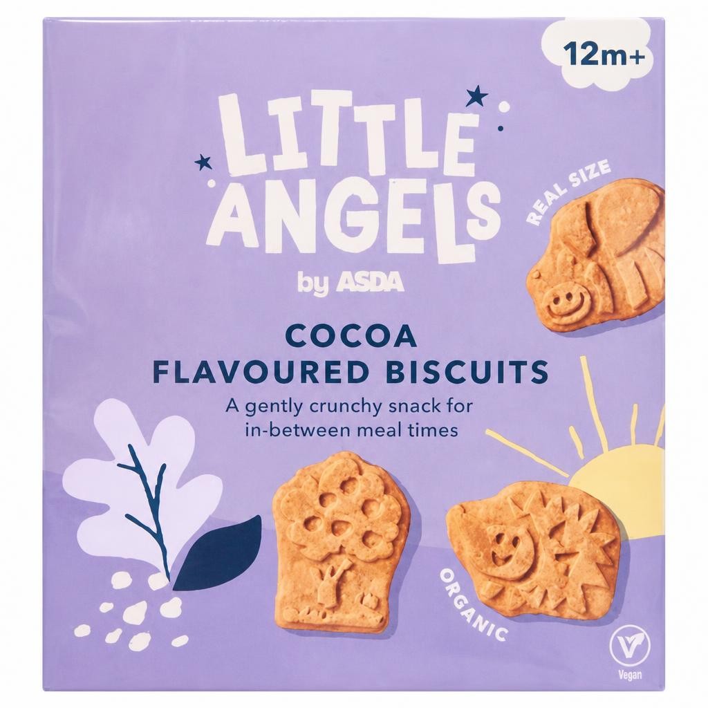 LITTLE ANGELS by ASDA ASDA  Cocoa Flavoured Biscuits 12m+ 100g