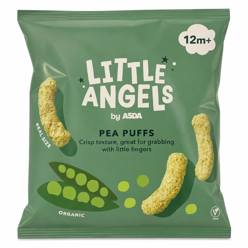 LITTLE ANGELS by ASDA Little Angels by  Pea Puffs 12m+ 15g