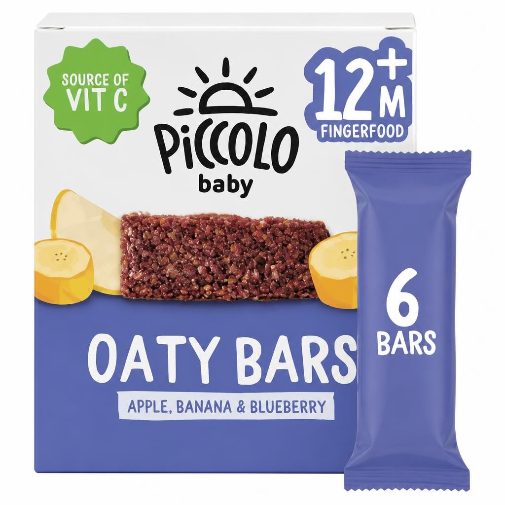 Piccolo Organic Cocomelon Oaty Bars Apple, Banana & Blueberry with Acerola 12+ Months 138g (6 x 23g)