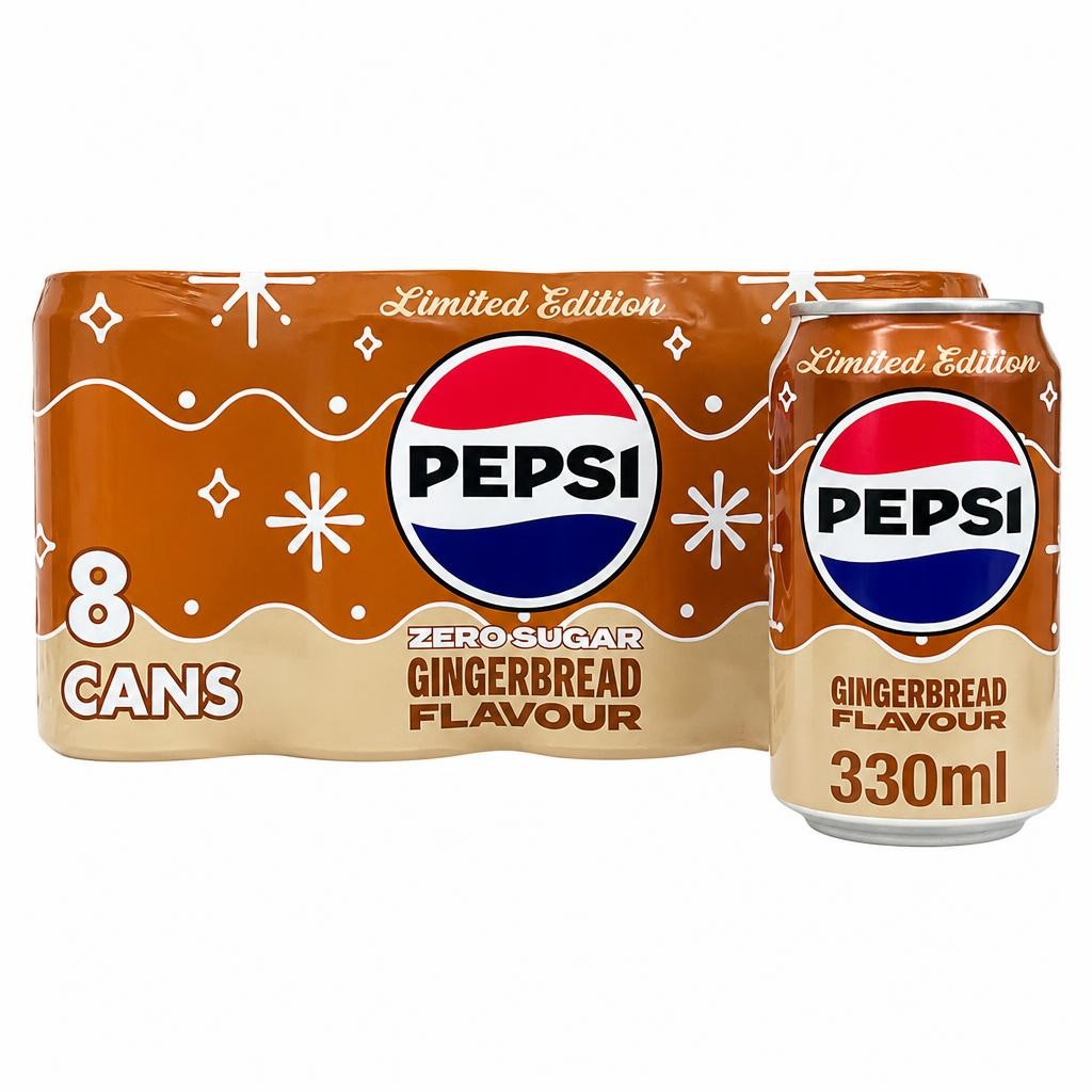 Pepsi Zero Sugar Gingerbread Flavour 8x330ML