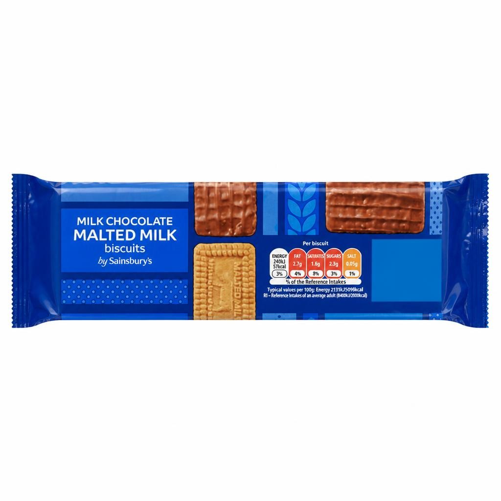 Sainsbury's Chocolate Malted Milks 250g