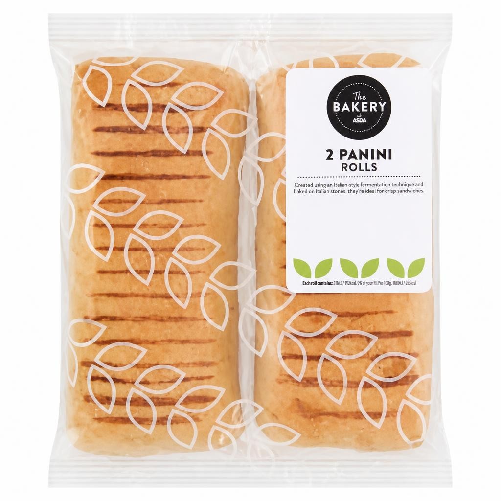 The BAKERY at ASDA The Bakery at  2 Panini Rolls