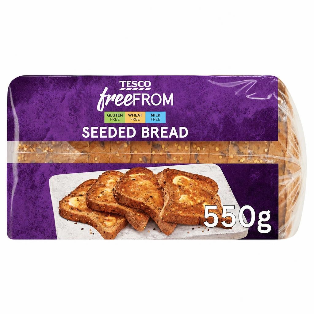 Tesco Free From Sliced Seeded Bread 550g