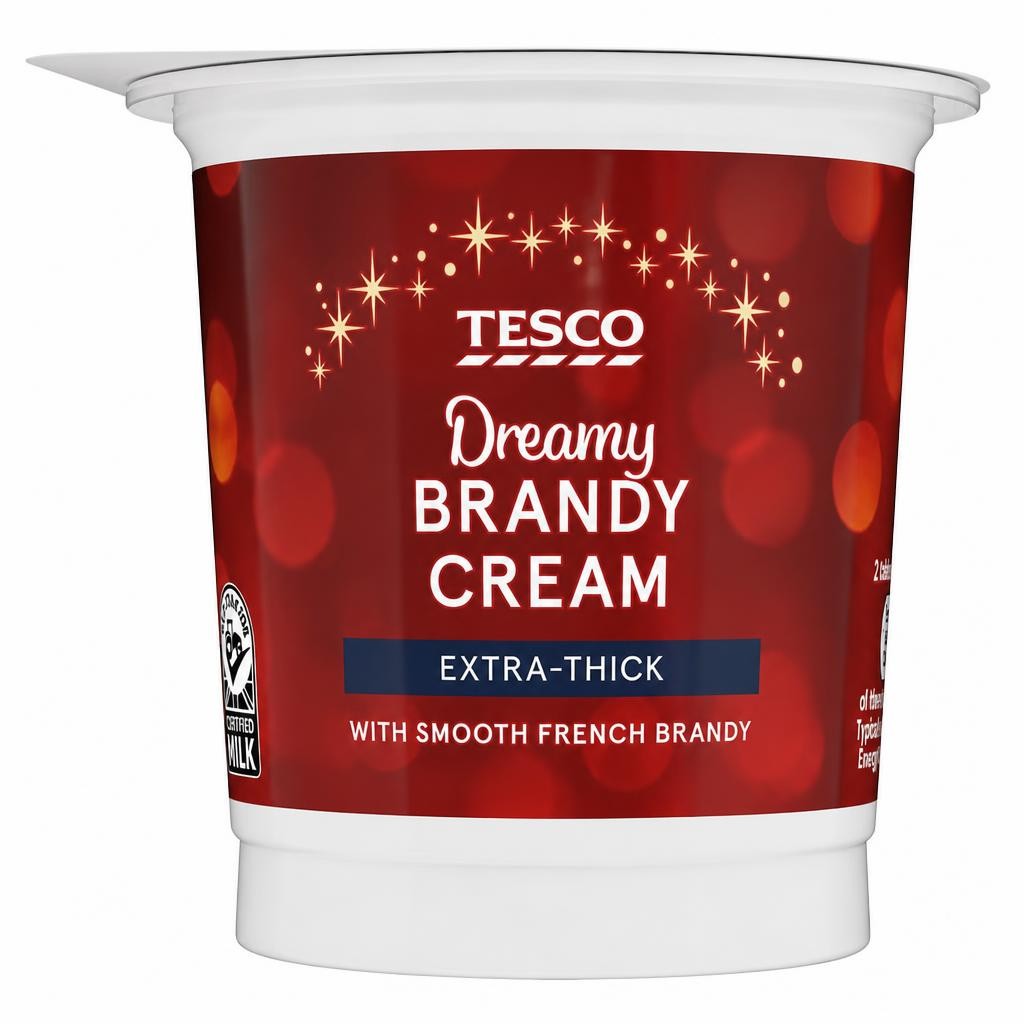 Tesco Brandy Extra Thick Cream 250Ml