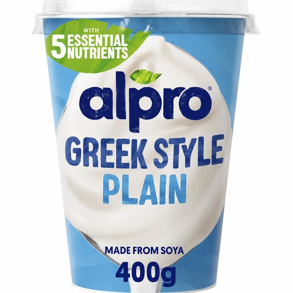Alpro Greek Style Plain Dairy Free Yoghurt Alternative 400g