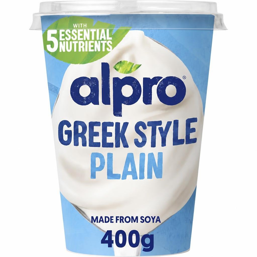 Alpro Greek Style Plain Dairy Free Yoghurt Alternative 400g
