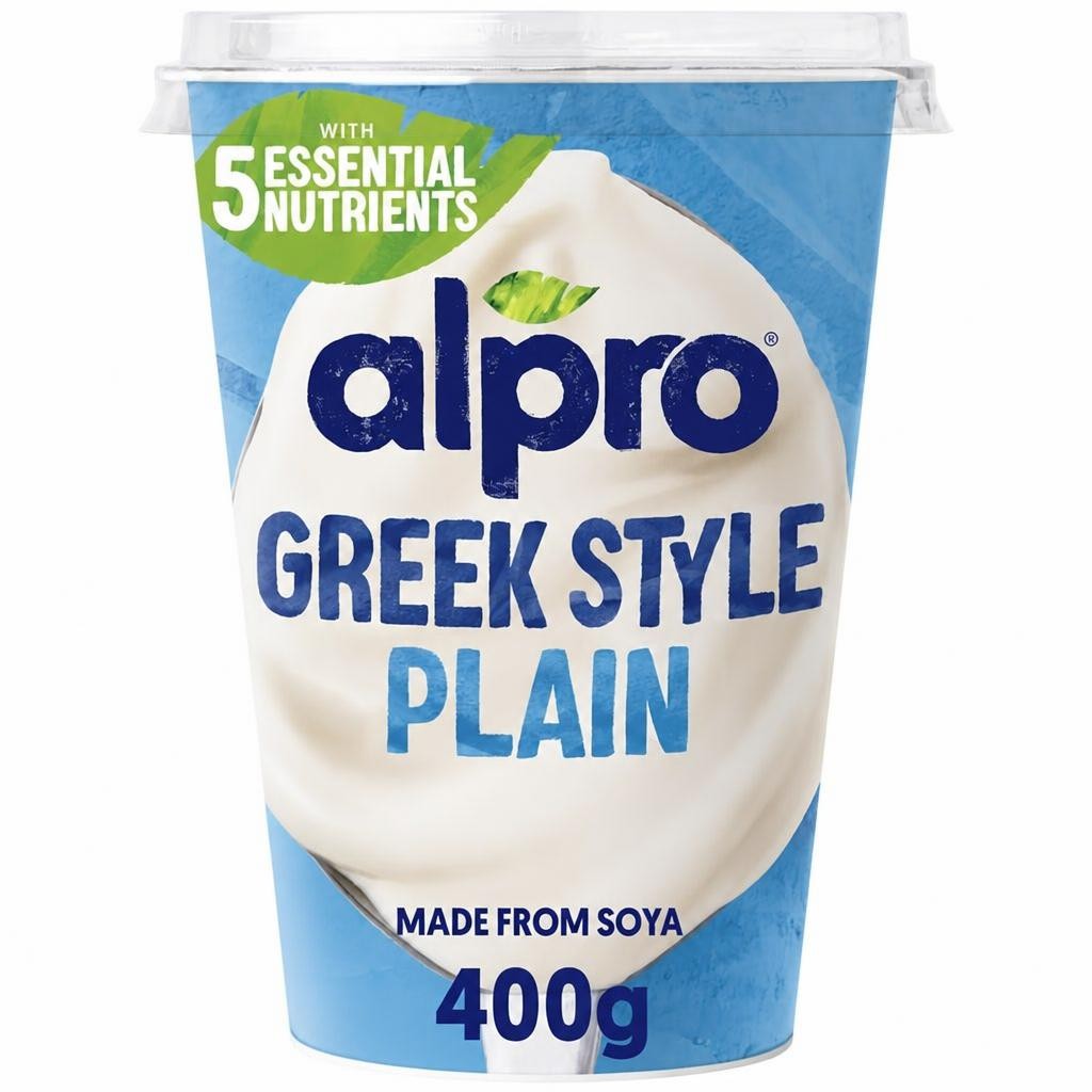 Alpro Greek Style Plain Dairy Free Yoghurt Alternative 400g