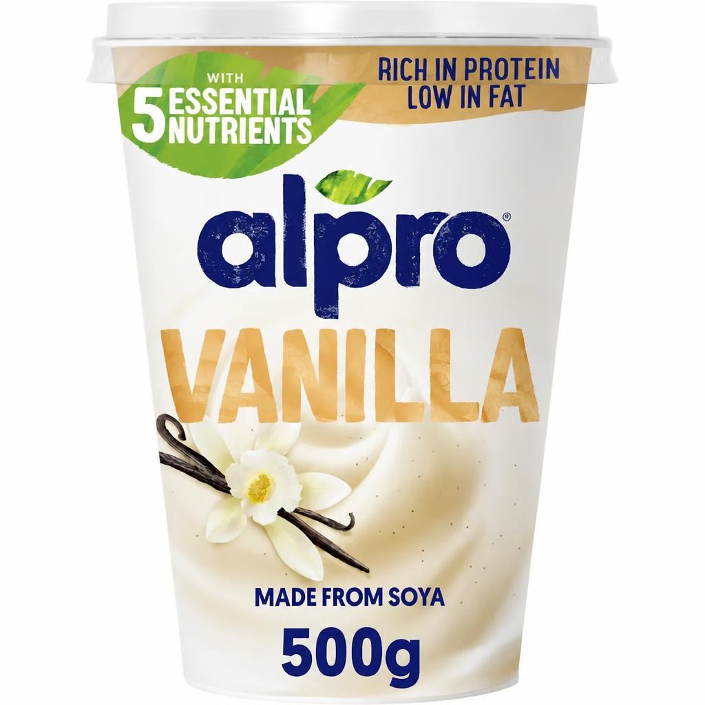 Alpro Vanilla Dairy Free Soya Yoghurt Alternative 500g
