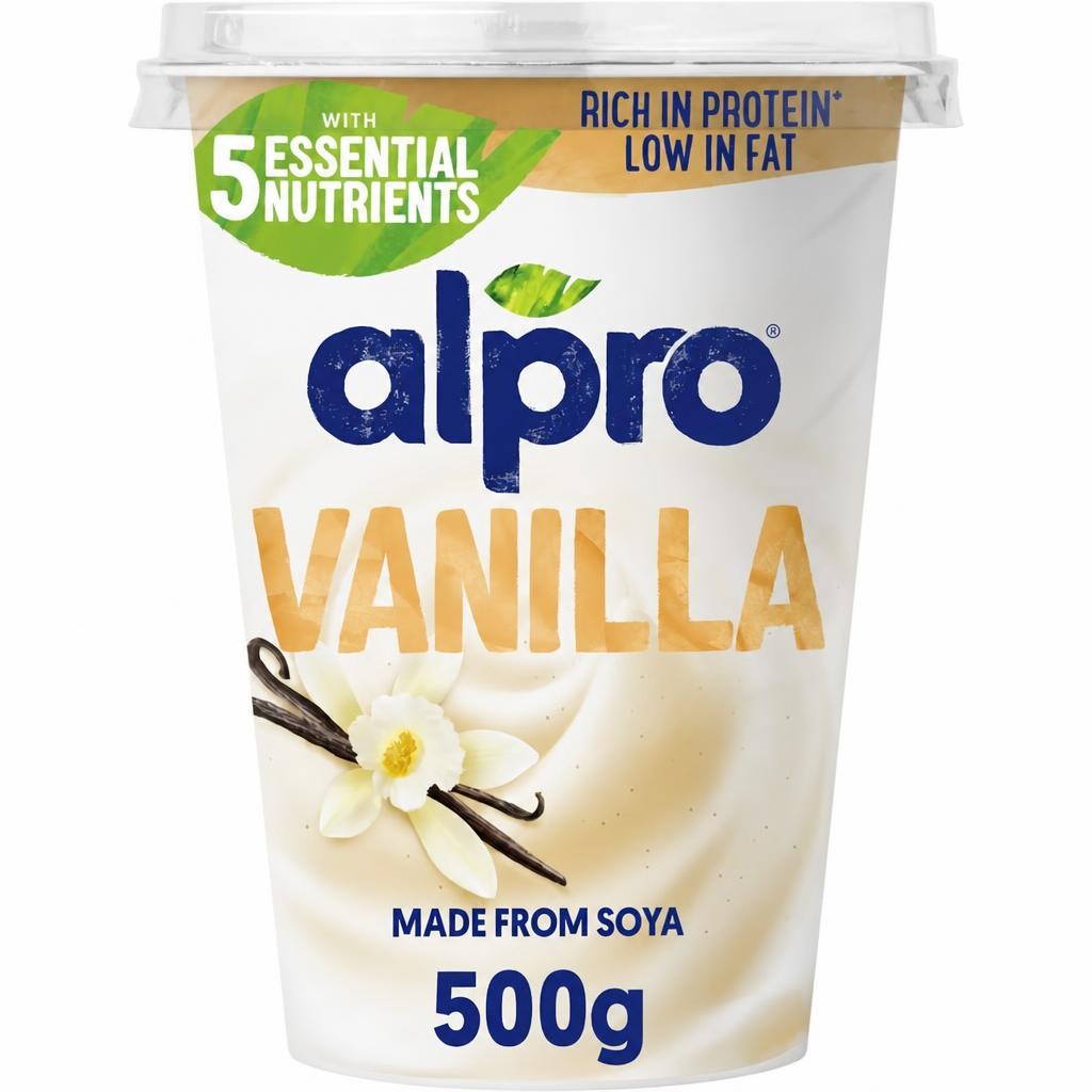 Alpro Vanilla Dairy Free Soya Yoghurt Alternative 500g