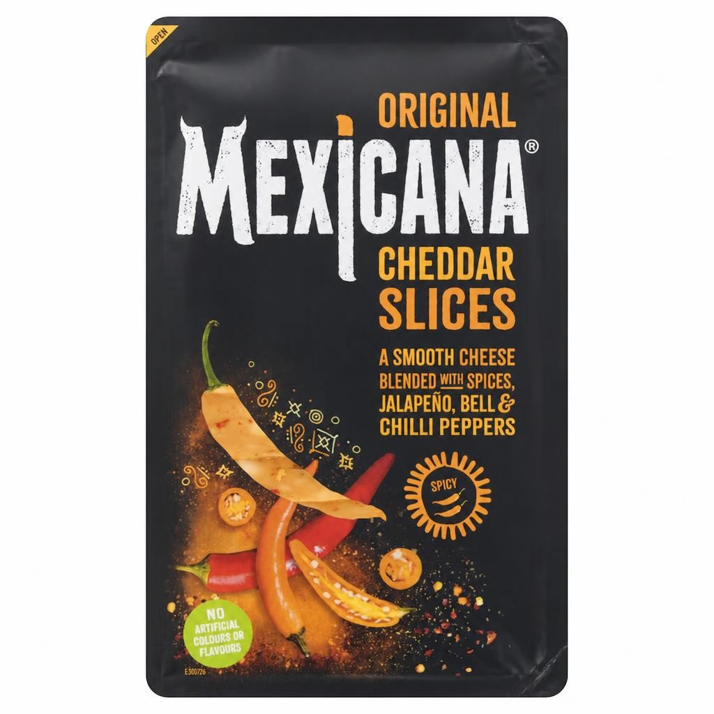 Mexicana Hot Cheddar Cheese Slices 160 G
