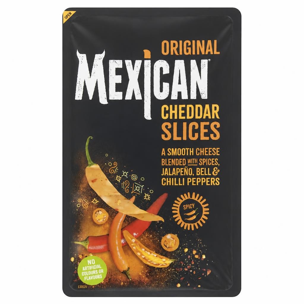 Mexicana Hot Cheddar Cheese Slices 160 G