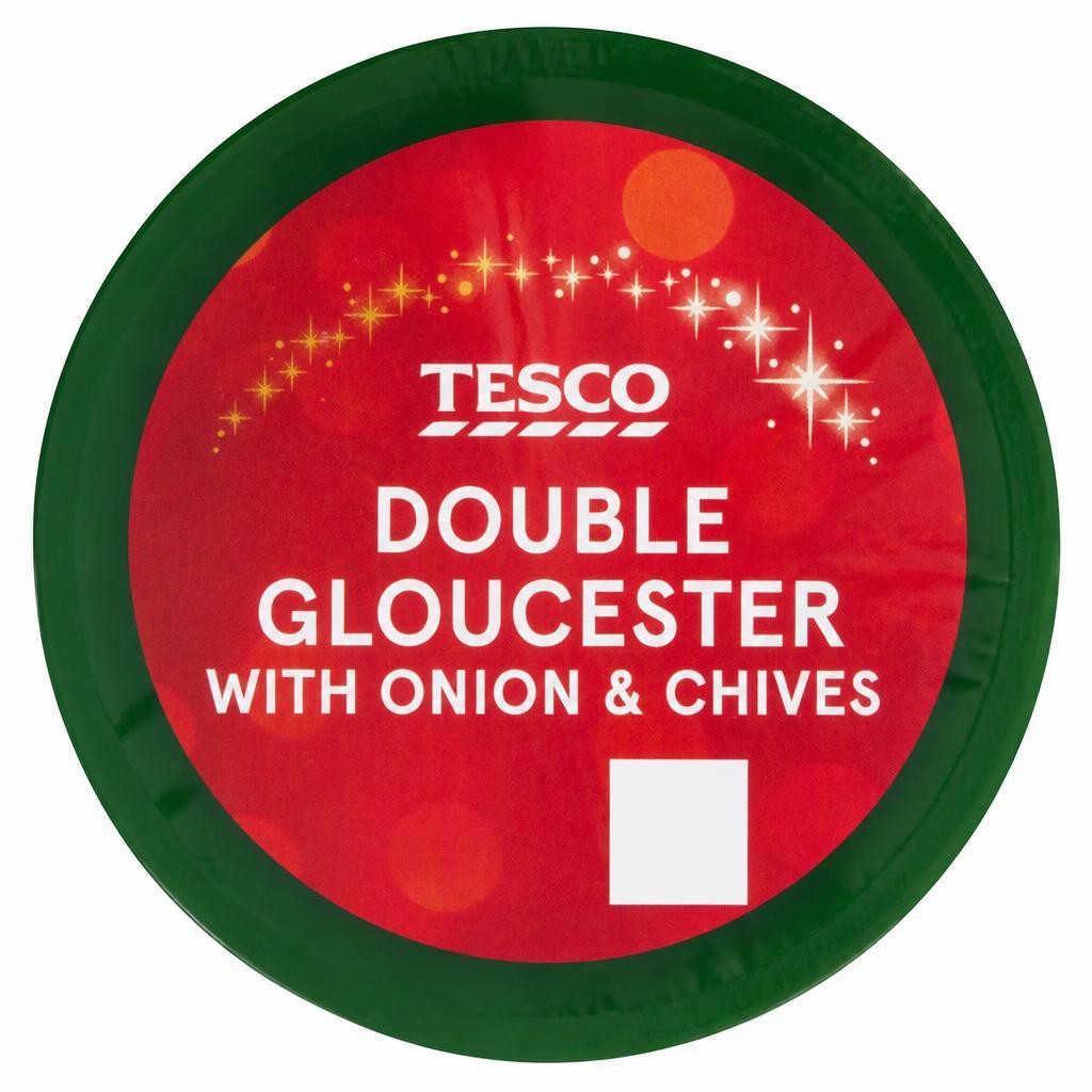 Tesco Gloucester Chive, Onion Truckle 100G