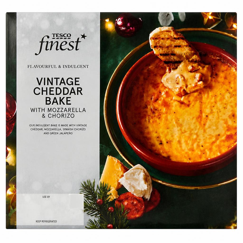 Tesco Finest Vintage Ched, Mozzarella & Chorizo Bake 300G