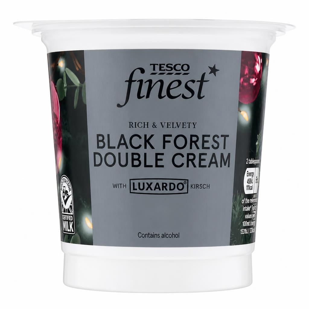 Tesco Finest Black Forest Double Cream 250ML