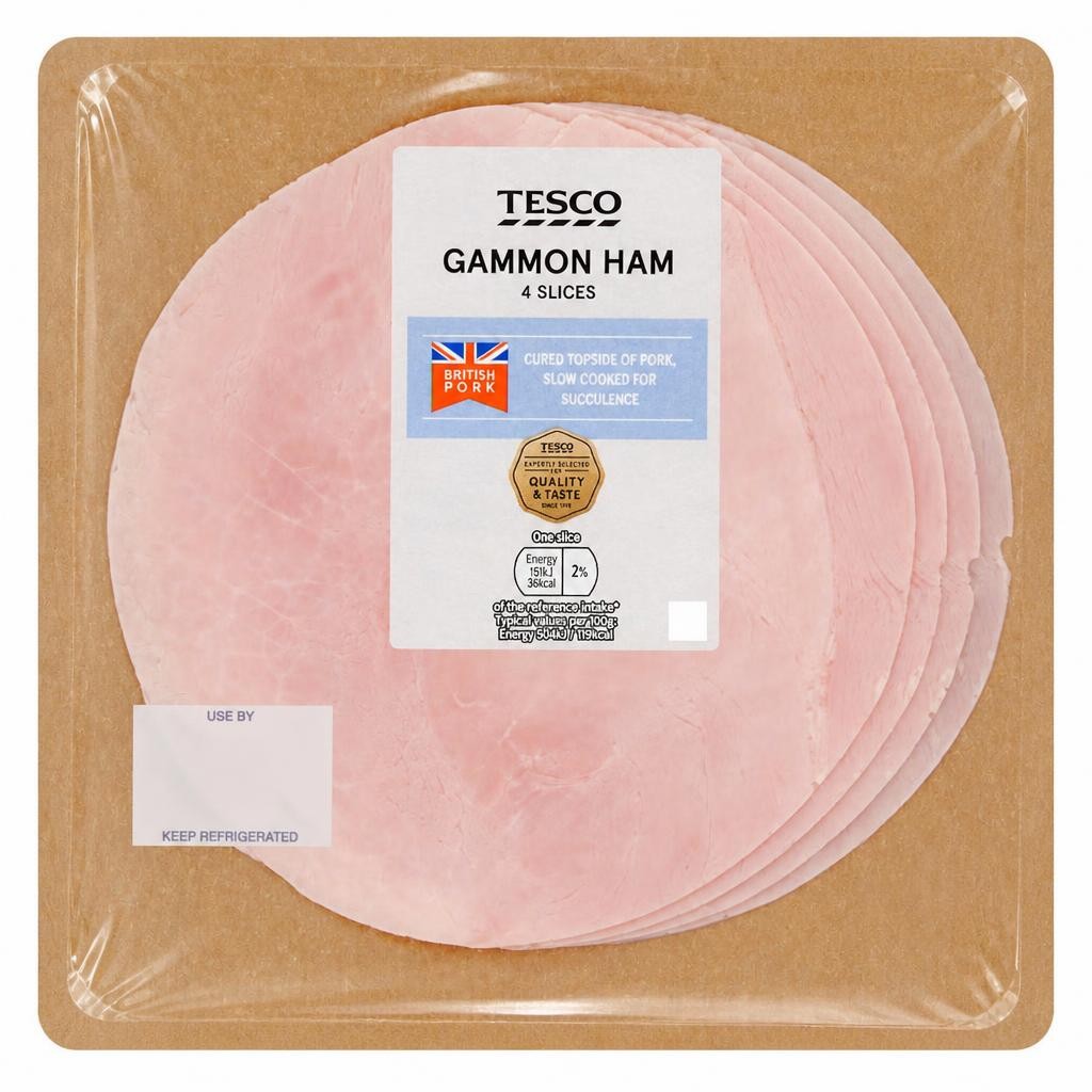 Tesco Deli Gammon Ham Slices 120g