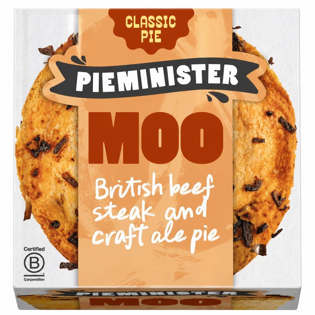 Pieminister Moo Pie with British Beef Steak & Ale 255g