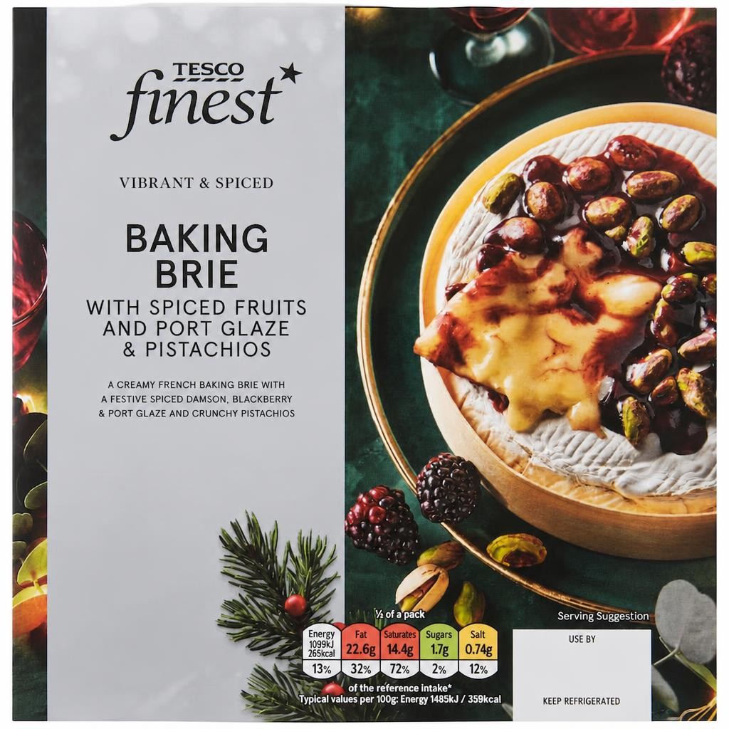 Finest Baking Brie with Winter Fruits & Port Glaze and Pistachios 590g