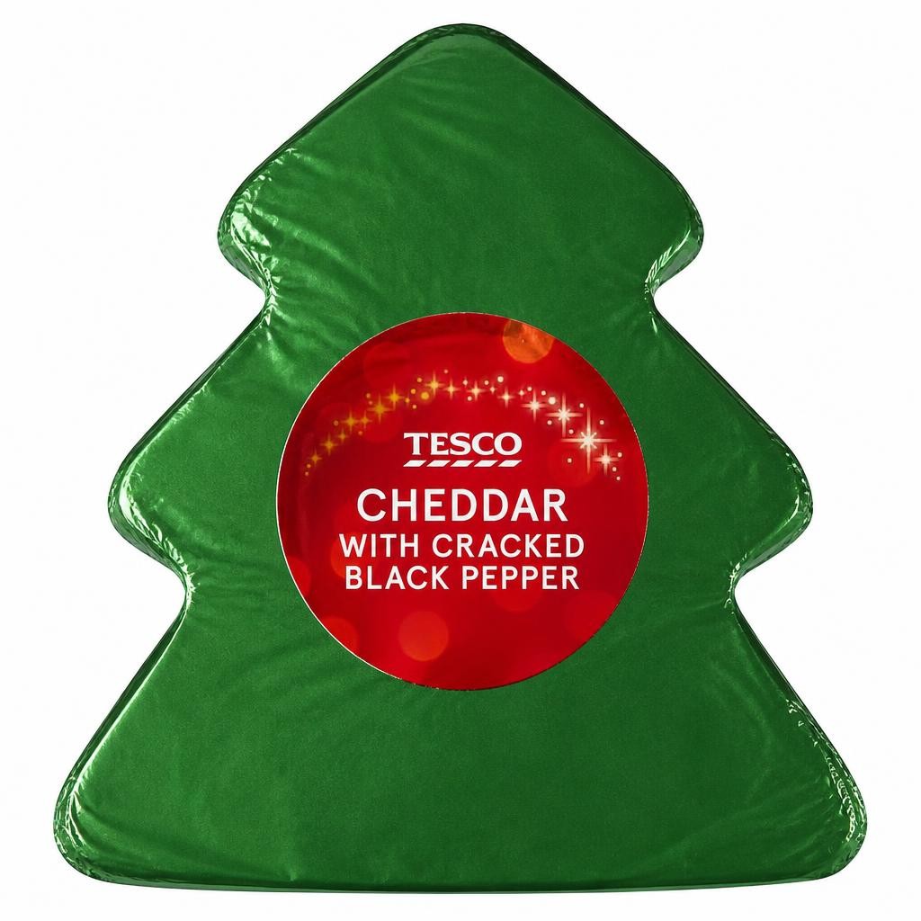 Tesco Cheddar with Cracked Black Pepper Truckle 180g