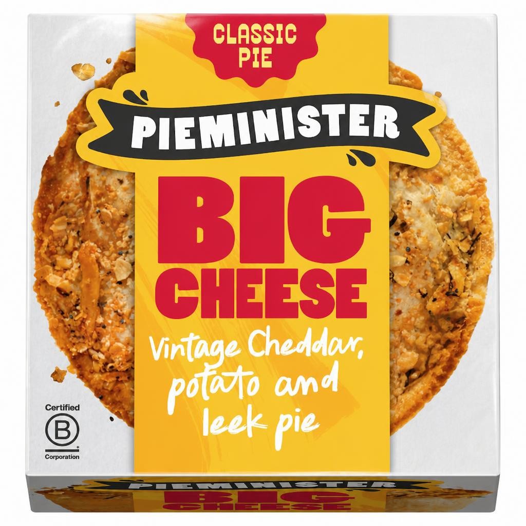 Pieminister Big Cheese Pie with Vintage Cheddar, Potato & Leek 255g