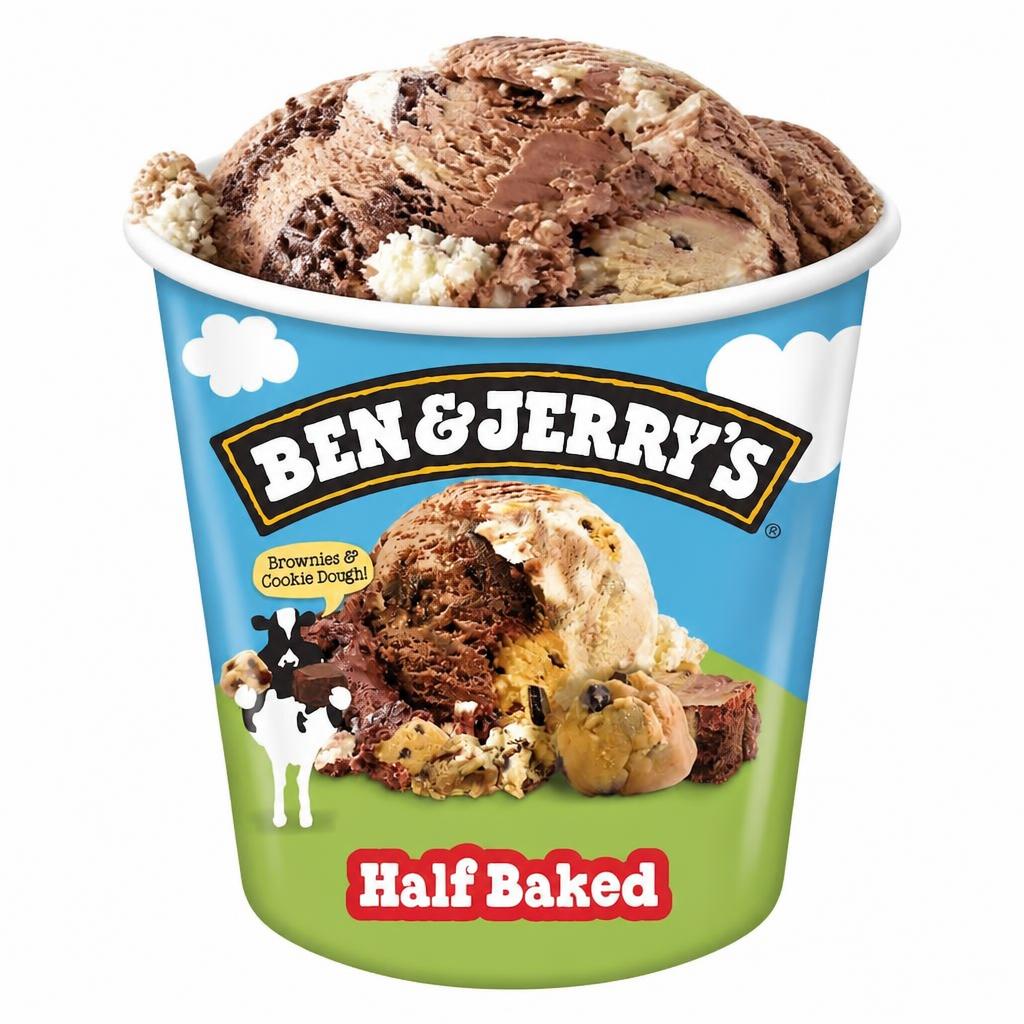 Ben & Jerry's Half Baked Chocolate & Vanilla Ice Cream Tub 465ml