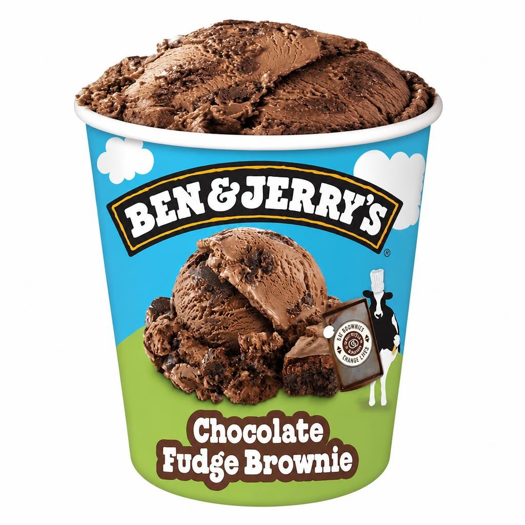 Ben & Jerry's Chocolate Fudge Brownie Ice Cream Tub 465ml