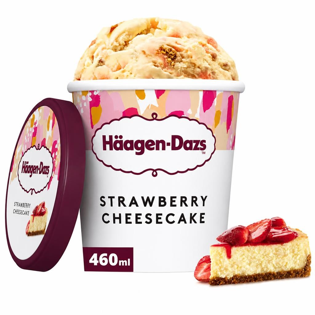 Haagen-Dazs Ice Cream - Strawberry Cheesecake 460ml