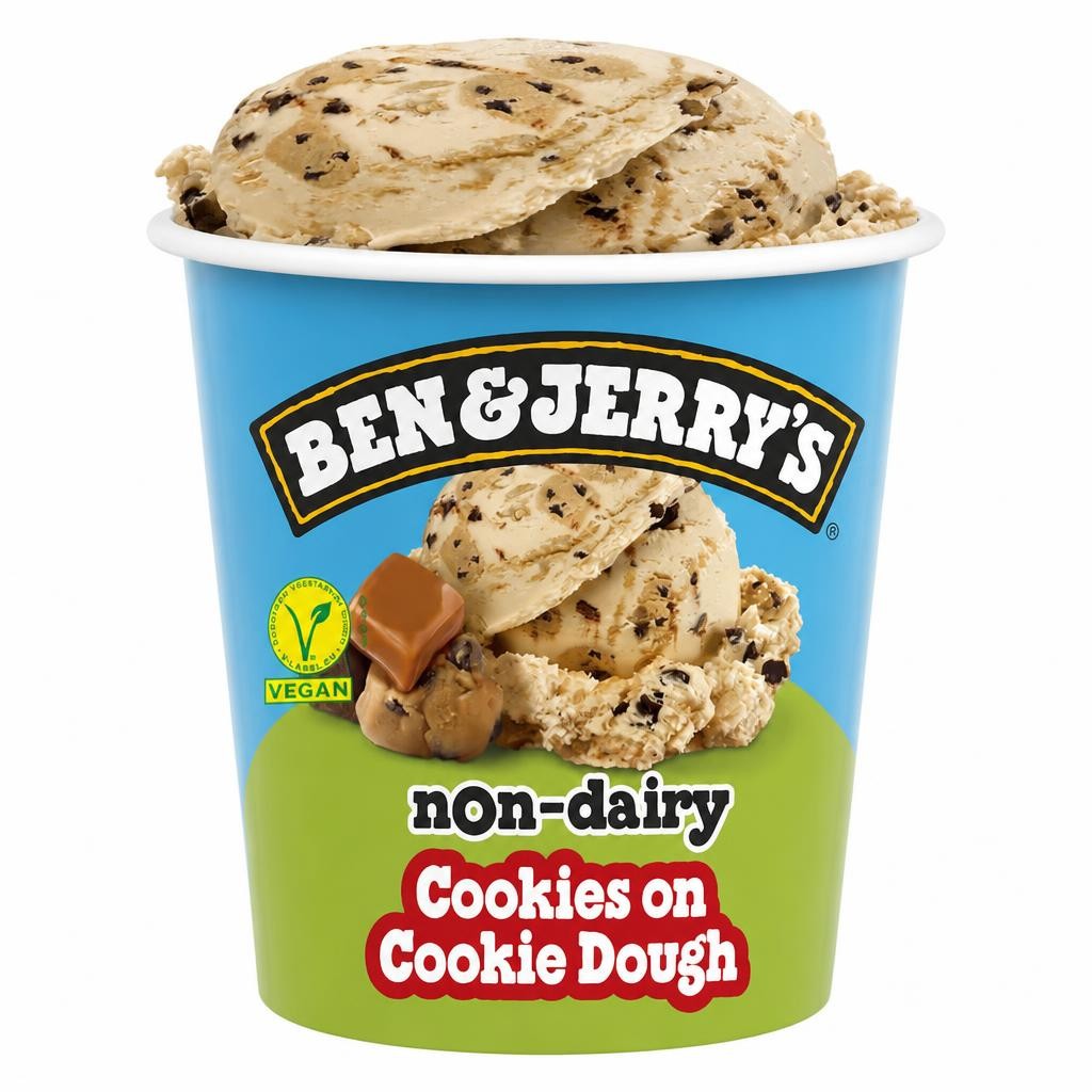 Ben & Jerry's Cookies On Cookie Dough Non Dairy Ice Cream Tub 465ml