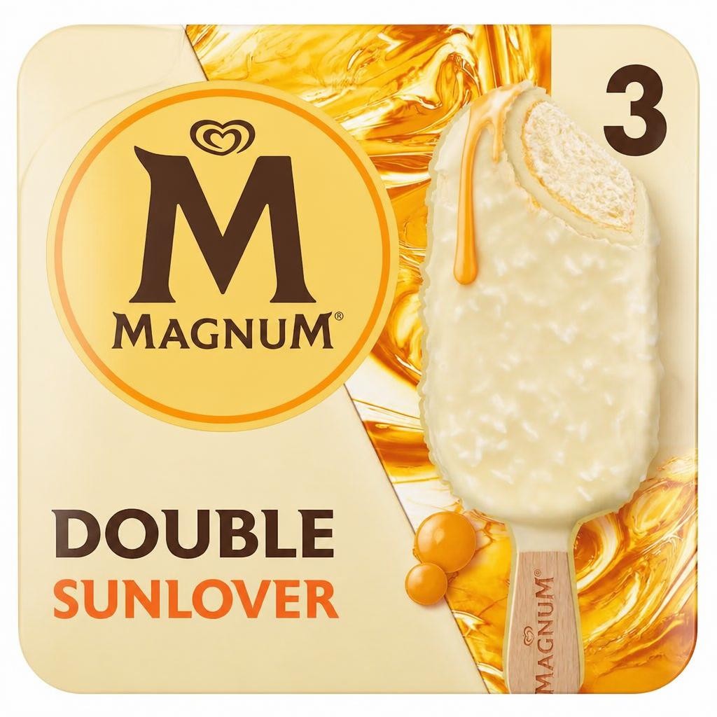 Magnum Sunlover White Chocolate Mango & Coconut Ice Cream Sticks 3x85ml