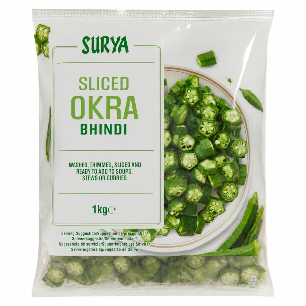 Surya Sliced Okra Bhindi 1kg
