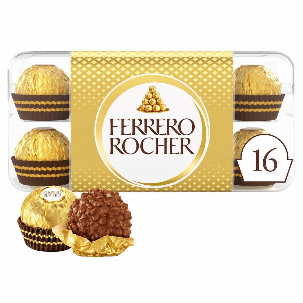 Ferrero Rocher Chocolate Pralines Gift Box 16 Pieces 200g