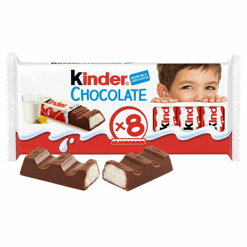 Kinder Chocolate Bars Multipack 8 X 12.5g